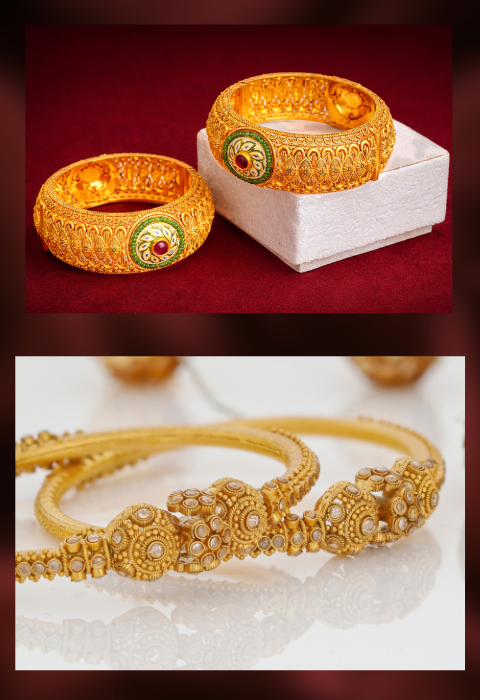 22k gold cz bangle cuff bracelet