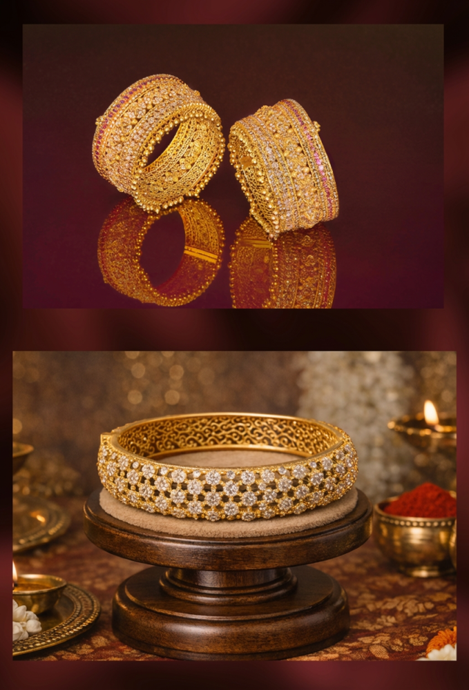 meenakari 22k gold bangles