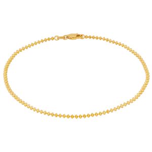 22k Gold Angular Beads Anklet