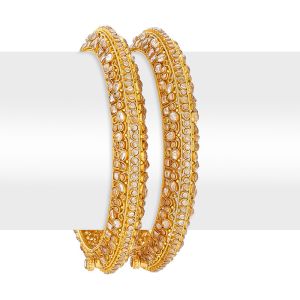 22k Gold Vintage Polki Gold Bangles