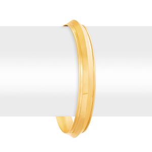 22k Gold Minimal Polished Gold Bangle