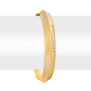 22k Gold Greek Detailed Gold Kada