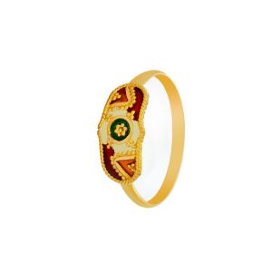 22k Gold Multicolor Meenakari Baby Ring