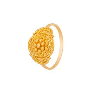 22k Gold Filigree Gold Baby Ring