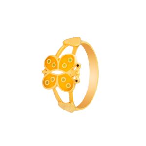 22k Gold Butterfly Gold Baby Ring