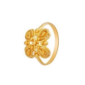22k Gold Gold Butterfly Baby Ring 