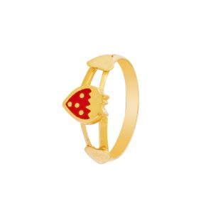 22k Gold Strawberry  Gold Baby Ring