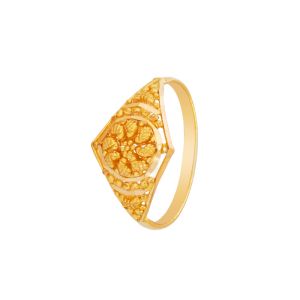 22k Gold Majestic Filigree Baby Ring