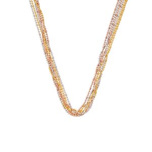 22k Gold 3 Tone Cube Chain - 18