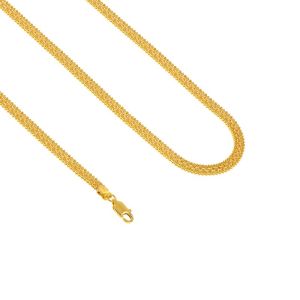 22k Gold Flat Cable Ball Chain -  28