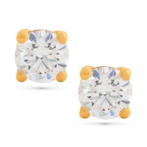 22k Gold Dainty Cz Studs