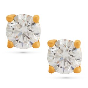 22k Gold Small Solitaire Cz Studs