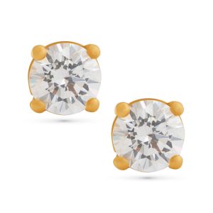 22k Gold Small Cubic Zirconia Studs