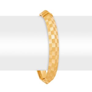 22k Gold Gold Blocks Men's Cuff