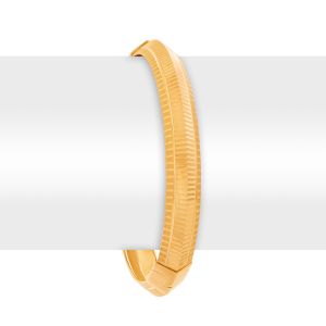 22k Gold Vertical Lines Gold Cuff