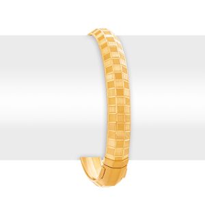 22k Gold Checkerboard Gold Cuff Bracelet