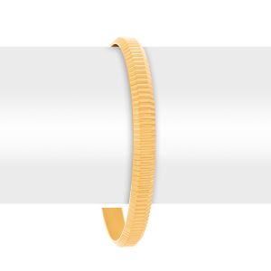 22k Gold Linear Luxe Gold Cuff