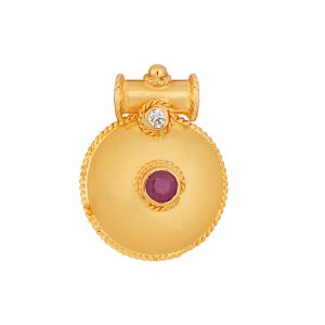 22k Gold Bottu CZ Thali Pendant
