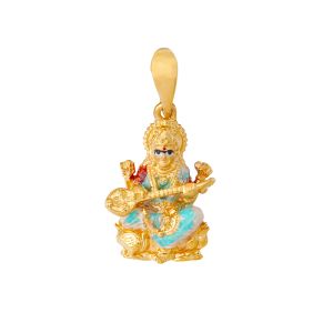 22k Gold Saraswati Gold Pendant 