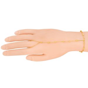 22k Gold Slim Beaded Hand Harness