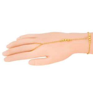 22k Gold Glitzy Balls Ring Bracelet