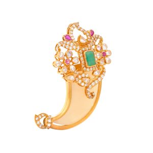 22k Gold Cz Gems Puligoru Pendant