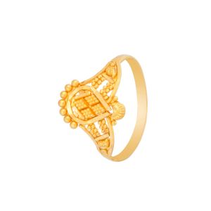 22k Gold Fancy Filigree Baby Ring