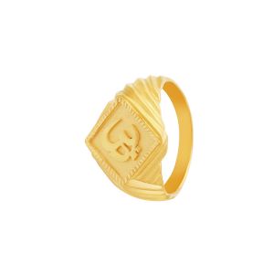 22k Gold Dimensional Om Gold Ring