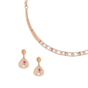 18k Gold Convertible Ruby Collar Necklace