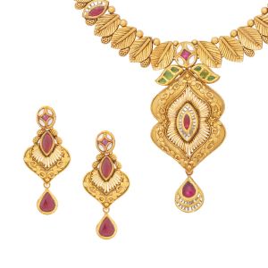 22k Gold Vaishali Antique Necklace