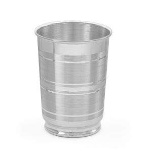 0.925 Silver Stripes Design Silver Glass