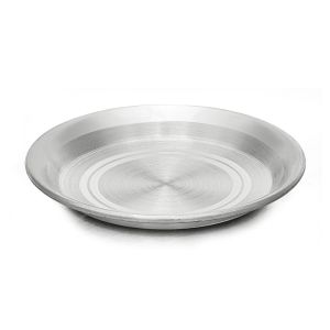 0.925 Silver Round Stripes Silver Plate