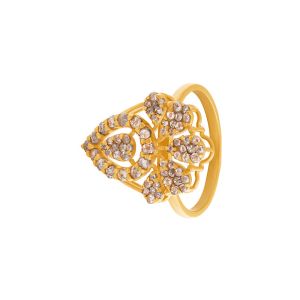 22k Diamond Chic Taper Diamond Ring