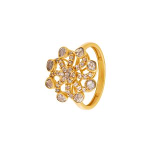 22k Diamond Flora Uncut Diamond Ring