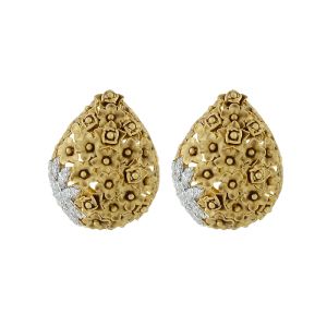 18k Diamond Zinnia Diamond Studs