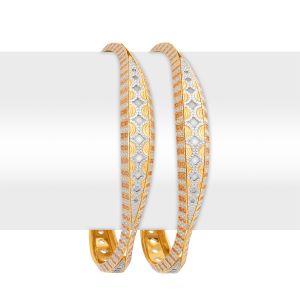 22k Gold Curves AU Gold Bangles