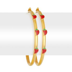 22k Gold Gold Strawberry Baby Bangles