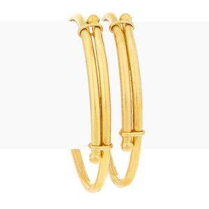 22k Gold Classic Adjustable Baby Bangles