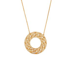 22k Gold Cuban Link Pendant Necklace