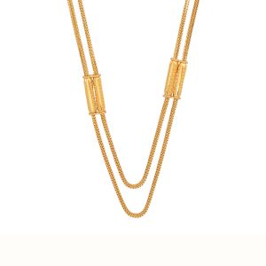 22k Gold Dual Layers Gold Chain 