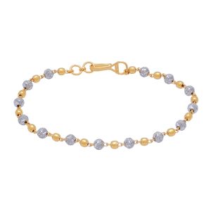 22k Gold Tow-Tone Beads Bracelet