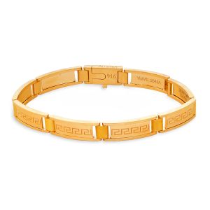 22k Gold Greek Design Links Bracelet