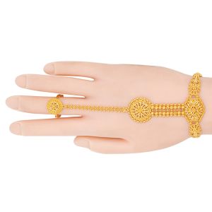 22k Gold Filigree Gold Hand Chain