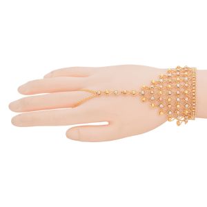 22k Gold 3-Tone Loop Chain Bracelet