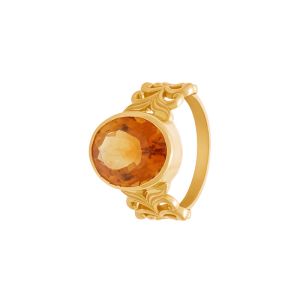 22k Gold Vintage Garnet Gold Ring