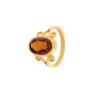 22k Gold Garnet Gold Ring