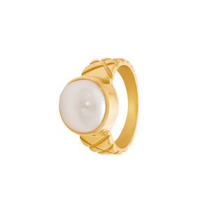 22k Gold Pearl Gold Ring