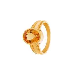 22k Gold Yellow Sapphire 22k Ring