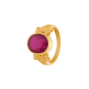 22k Gold Vintage Ruby Gemstone Ring