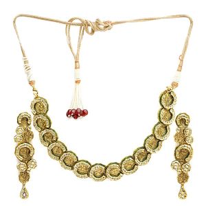 22k Gold Circular Design Antique Set